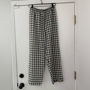 Beklina Basic Pant Black Gingham